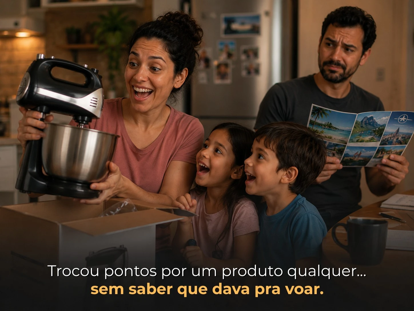 Trocou pontos por produto sem saber que dava pra voar